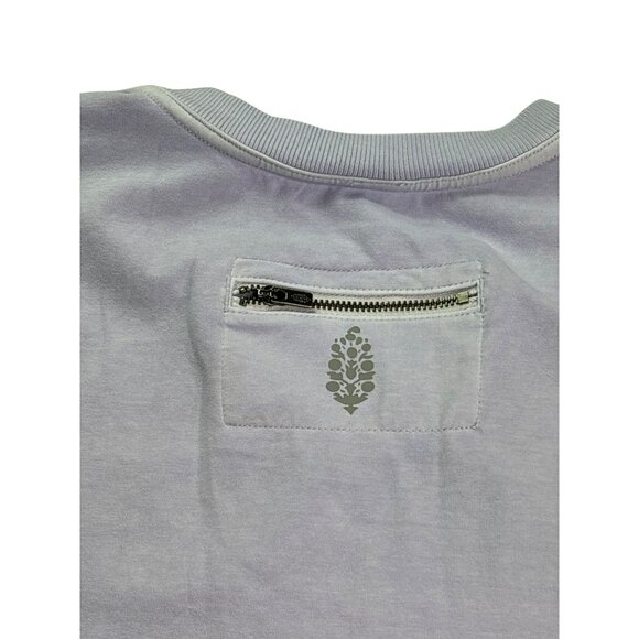 Free People Movement Tank Top Hot Shot Crewneck XS Oversized Purple Pockets - Picture 8 of 9
